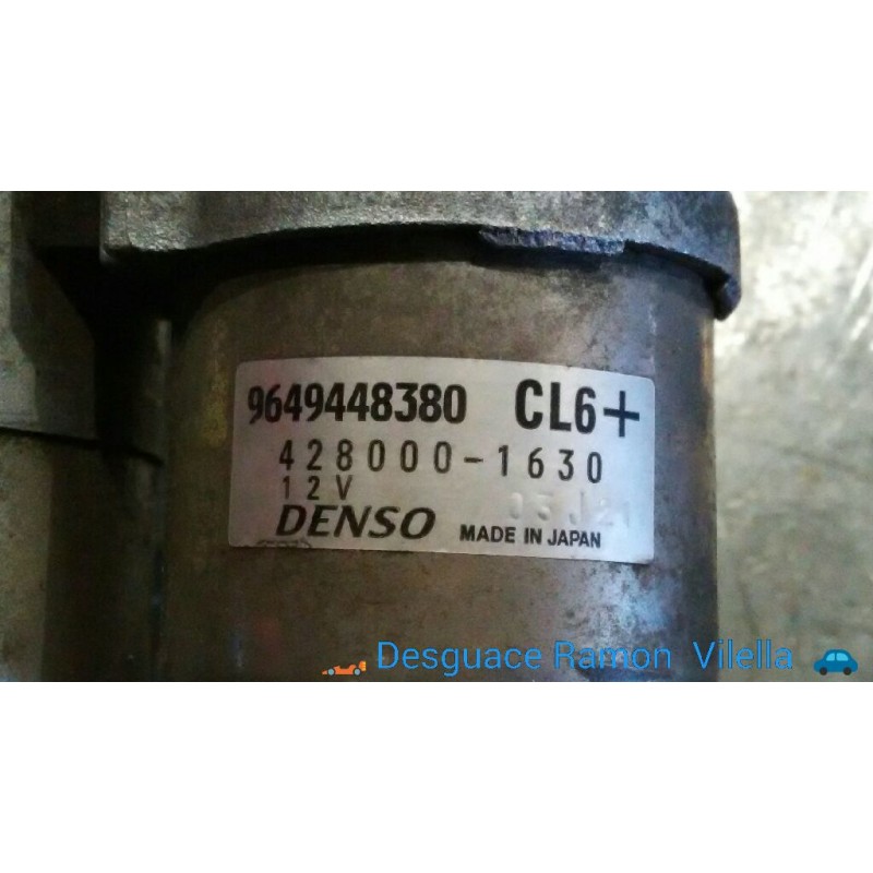 Recambio de motor arranque para peugeot 407 coupe pack | 10.05 - 12.09 pack | 10.05 - 12.09 referencia OEM IAM 9649448380 428000