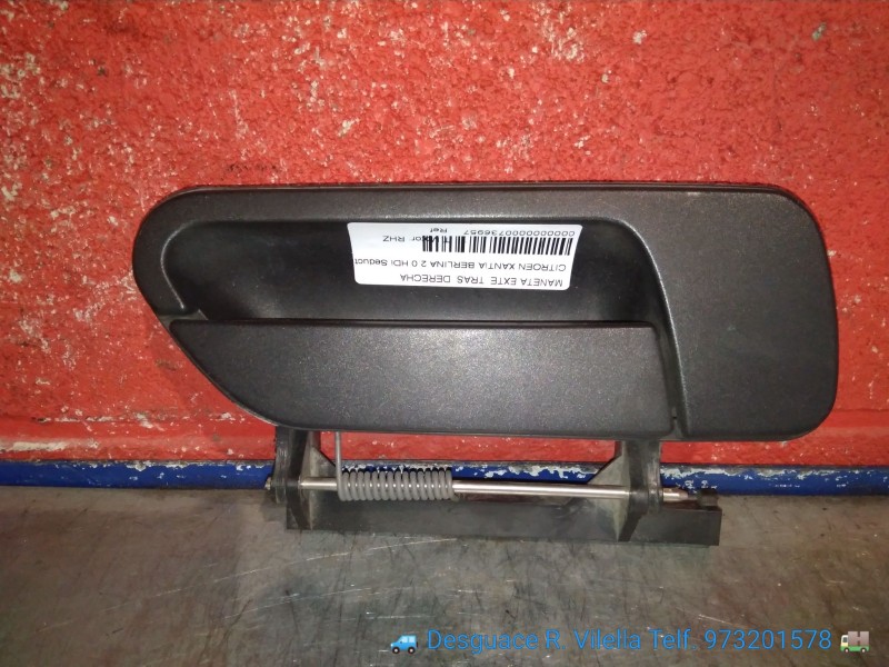 Recambio de maneta exte. tras. derecha para citroen xantia berlina 2.0 hdi seduction | 12.98 - 12.99 2.0 hdi seduction | 12.98 -