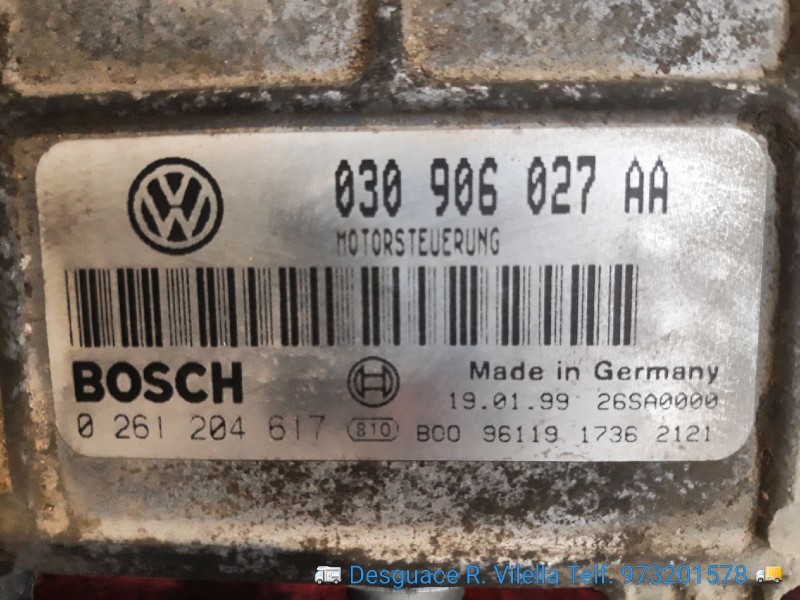 Recambio de centralita motor uce para volkswagen polo berlina (6n1) air | 09.94 - 12.98 air | 09.94 - 12.98 referencia OEM IAM 0