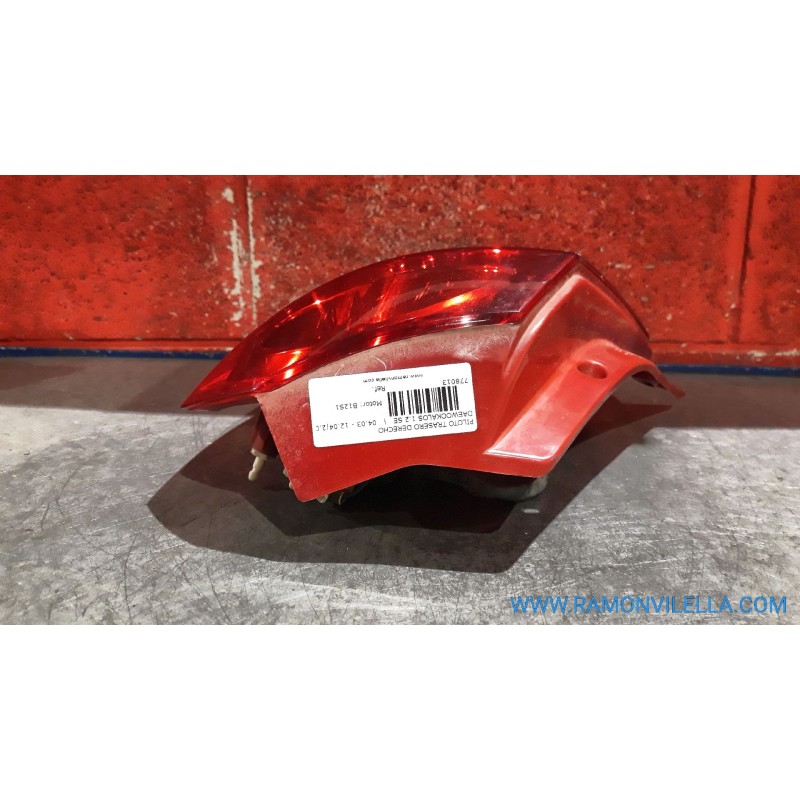 Recambio de piloto trasero derecho para daewoo kalos 1.2 se | 04.03 - 12.04 1.2 se | 04.03 - 12.04 referencia OEM IAM   