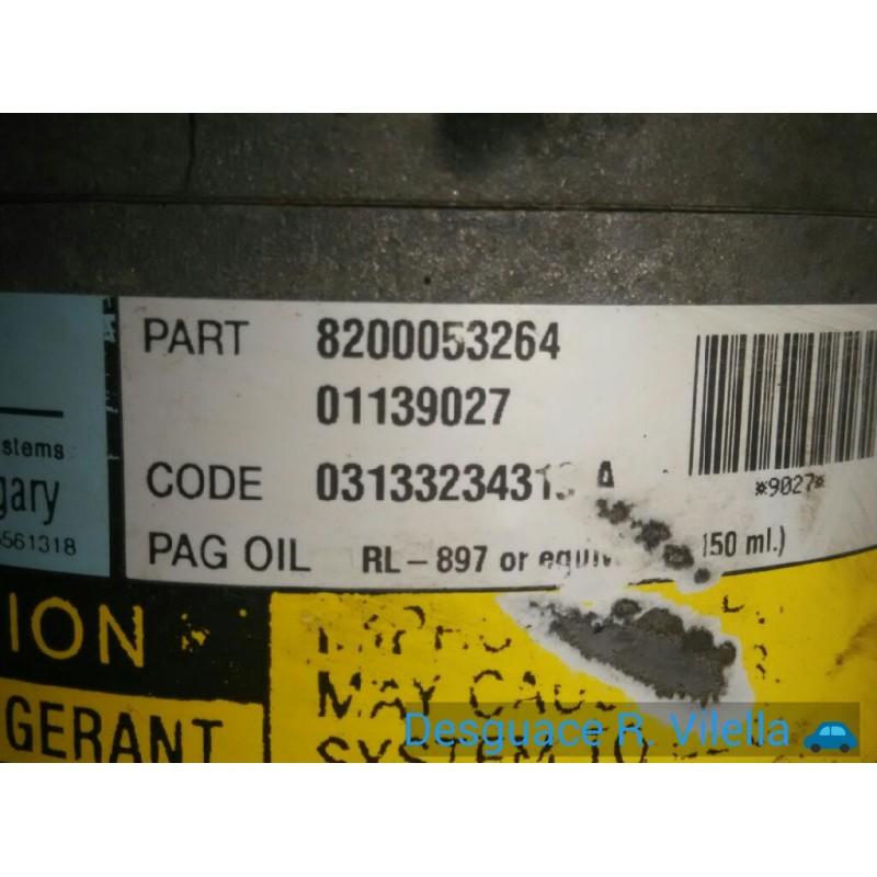 Recambio de compresor aire acondicionado para renault megane ii berlina 5p confort authentique | 07.02 - 12.05 confort authentiq