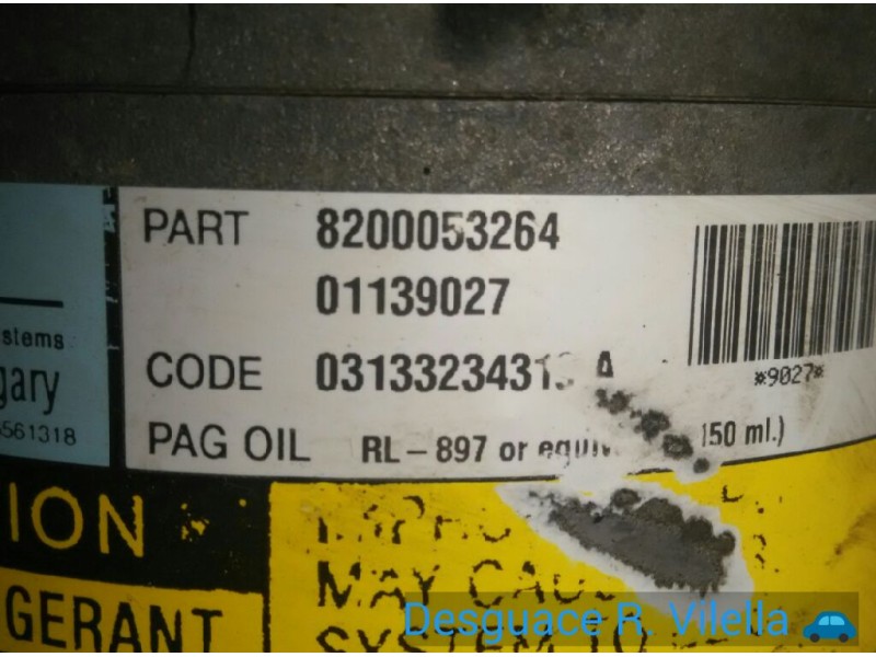 Recambio de compresor aire acondicionado para renault megane ii berlina 5p confort authentique | 07.02 - 12.05 confort authentiq