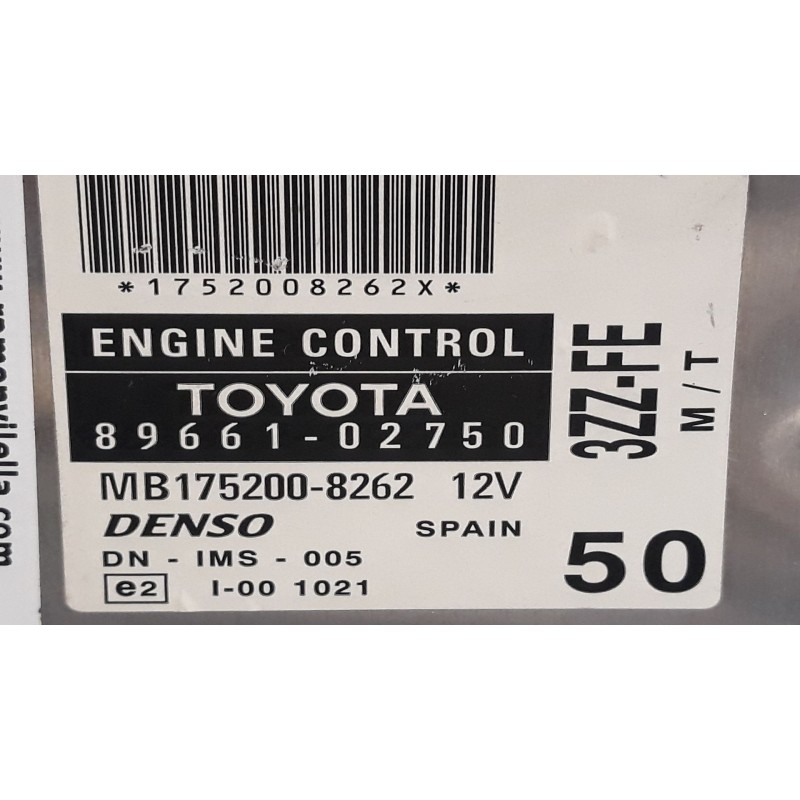 Recambio de centralita motor uce para toyota corolla (e12)  | 0.02 - 0.07  | 0.02 - 0.07 referencia OEM IAM 8966102750  