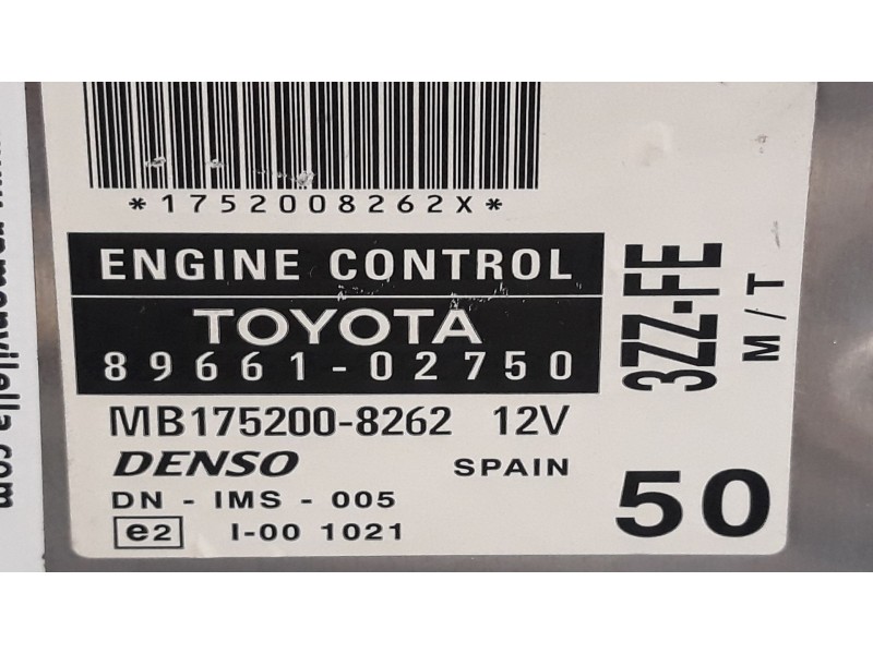 Recambio de centralita motor uce para toyota corolla (e12)  | 0.02 - 0.07  | 0.02 - 0.07 referencia OEM IAM 8966102750  
