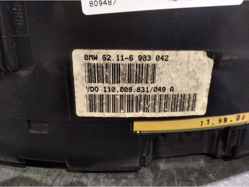Recambio de cuadro instrumentos para bmw serie 3 compacto (e36) 318tds | 03.95 - 12.01 318tds | 03.95 - 12.01 referencia OEM IAM