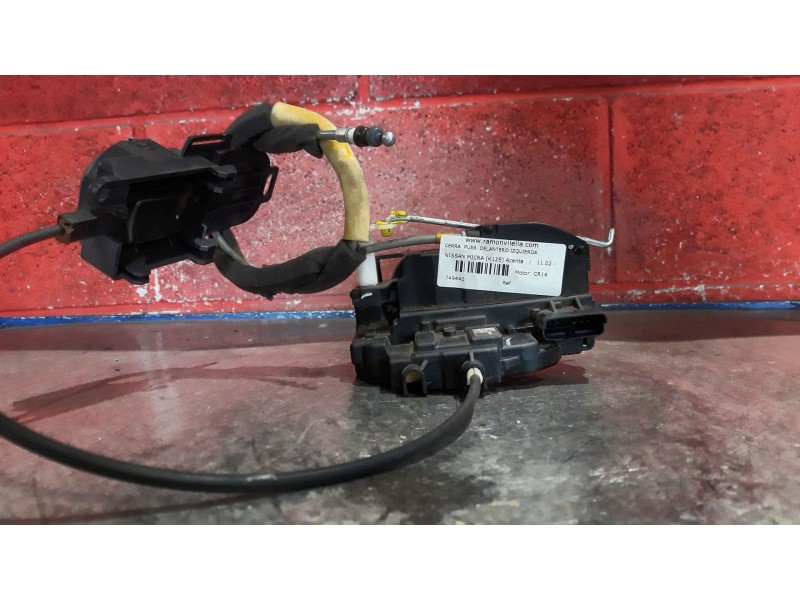 Recambio de cerradura puerta delantera izquierda para nissan micra (k12e) acenta | 11.02 - 12.11 acenta | 11.02 - 12.11 referenc