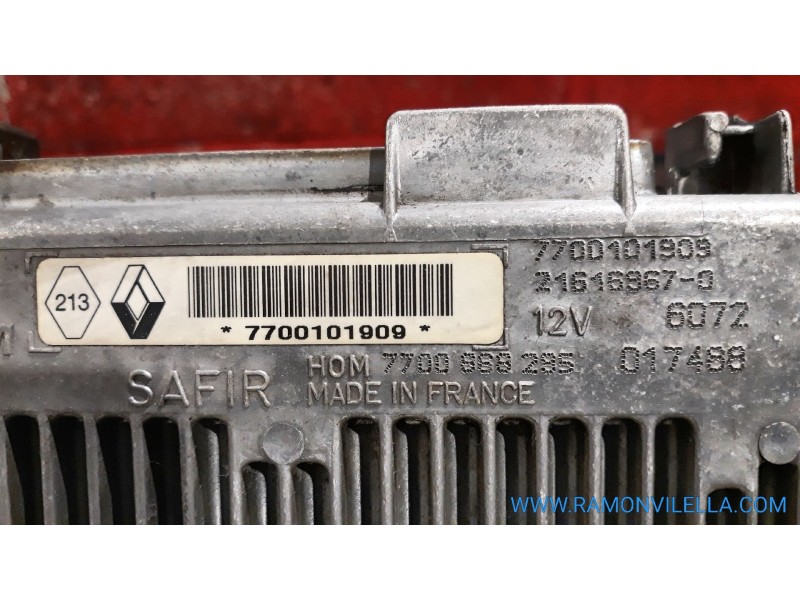 Recambio de centralita motor uce para renault clio 1.2 referencia OEM IAM 77000101909 216169670  Recambio de centralita motor uce para renault clio 1.2 referencia OEM IAM 77000101909 216169670