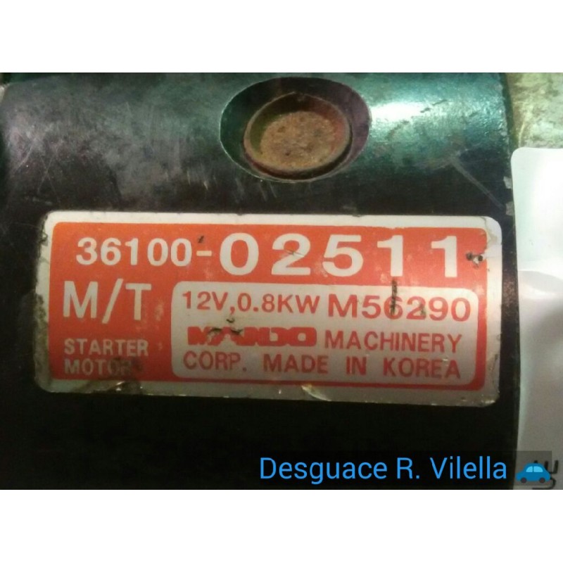 Recambio de motor arranque para hyundai atos prime (mx) gls | 01.00 - 12.02 gls | 01.00 - 12.02 referencia OEM IAM 36100 M56290 