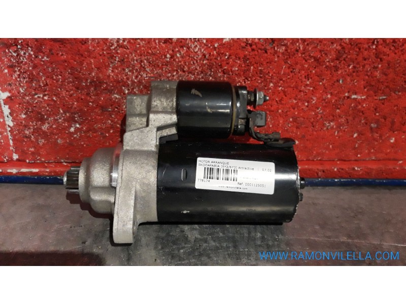 Recambio de motor arranque para skoda fabia (6y2/6y3) attractive | 07.02 - ... referencia OEM IAM 0001125051 02T911023H  Recambio de motor arranque para skoda fabia (6y2/6y3) attractive | 07.02 - ... referencia OEM IAM 0001125051 02T911023H