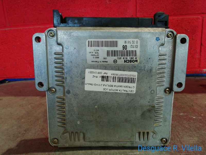 Recambio de centralita motor uce para citroen xantia berlina 2.0 hdi seduction | 12.98 - 12.99 2.0 hdi seduction | 12.98 - 12.99