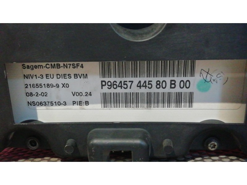 Recambio de cuadro instrumentos para citroen xsara berlina 1.9d image | 06.99 - 12.99 1.9d image | 06.99 - 12.99 referencia OEM 