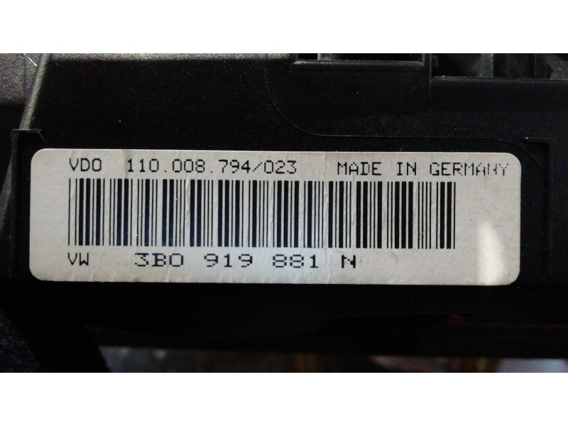 Recambio de cuadro instrumentos para volkswagen passat referencia OEM IAM 110008794023   Recambio de cuadro instrumentos para volkswagen passat referencia OEM IAM 110008794023