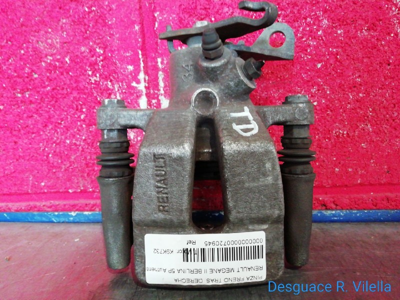 Recambio de pinza freno tras. derecha para renault megane ii berlina 5p authentique | 06.05 - ... authentique | 06.05 - ... refe