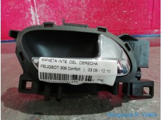 Recambio de maneta inte. delantero derecha para peugeot 308 confort | 03.08 - 12.10 confort | 03.08 - 12.10 referencia OEM IAM  