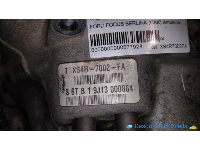 Recambio de caja cambios para ford focus berlina (cak) ambiente | 08.98 - 12.04 ambiente | 08.98 - 12.04 referencia OEM IAM XS4R