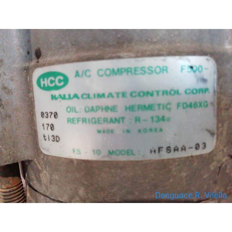 Recambio de compresor aire acondicio. para mitsubishi santamo (hyundai) santamo confort | 11.98 - 12.01 santamo confort | 11.98 