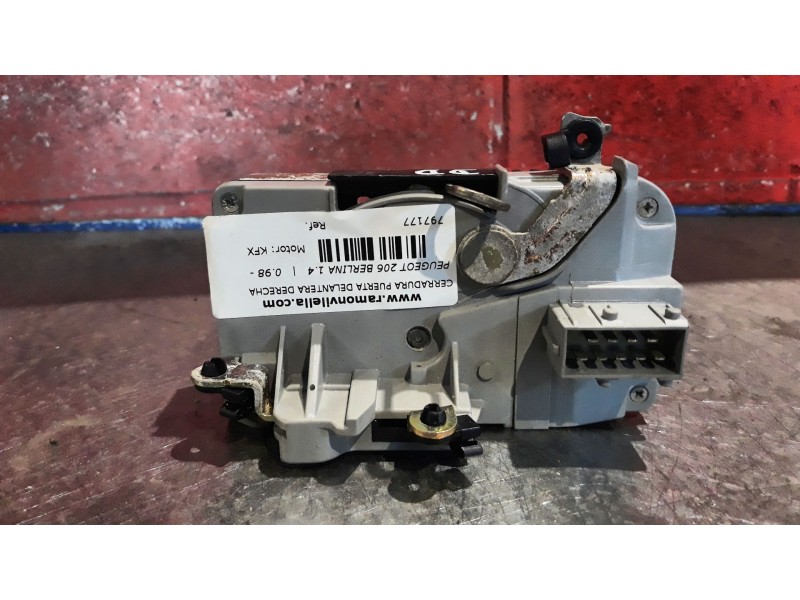 Recambio de cerradura puerta delantera derecha para peugeot 206 berlina 1.4 | 0.98 - ... 1.4 | 0.98 - ... referencia OEM IAM   