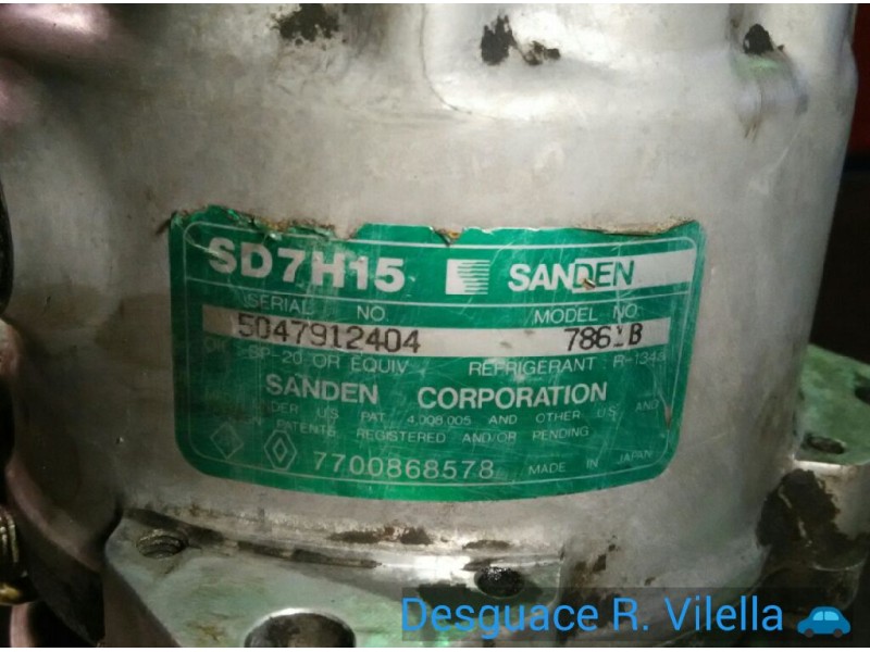 Recambio de compresor aire acondicionado para renault safrane (b54) 2.5 dt | 01.95 - ... 2.5 dt | 01.95 - ... referencia OEM IAM