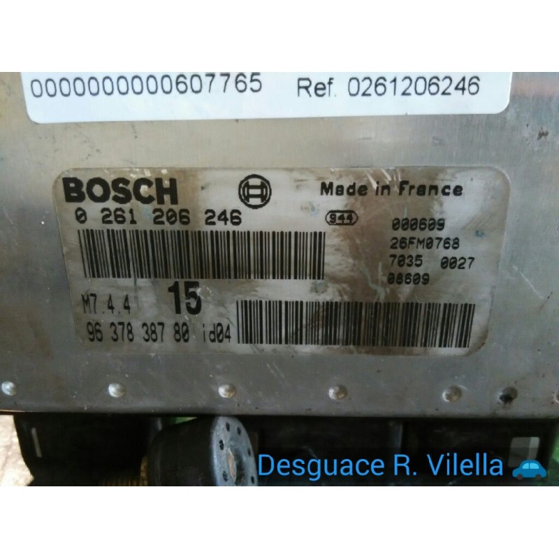 Recambio de centralita motor uce para peugeot 106 (s2) kid | 02.96 - 12.96 kid | 02.96 - 12.96 referencia OEM IAM 0261206246 963