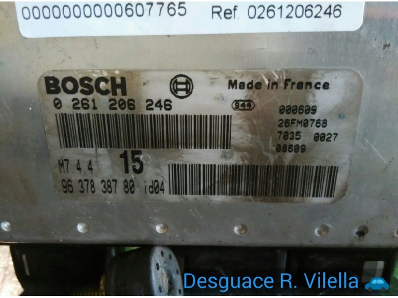 Recambio de centralita motor uce para peugeot 106 (s2) kid | 02.96 - 12.96 kid | 02.96 - 12.96 referencia OEM IAM 0261206246 963