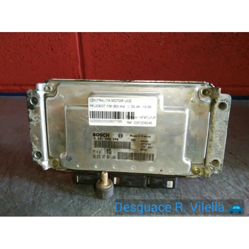 Recambio de centralita motor uce para peugeot 106 (s2) kid | 02.96 - 12.96 kid | 02.96 - 12.96 referencia OEM IAM 0261206246 963
