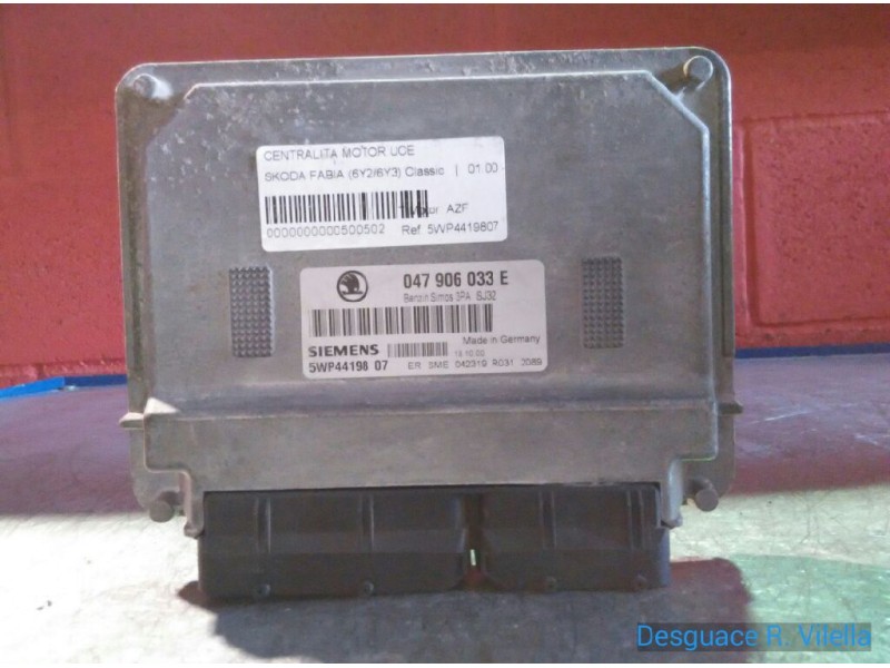 Recambio de centralita motor uce para skoda fabia (6y2/6y3) classic | 01.00 - 12.04 classic | 01.00 - 12.04 referencia OEM IAM 5