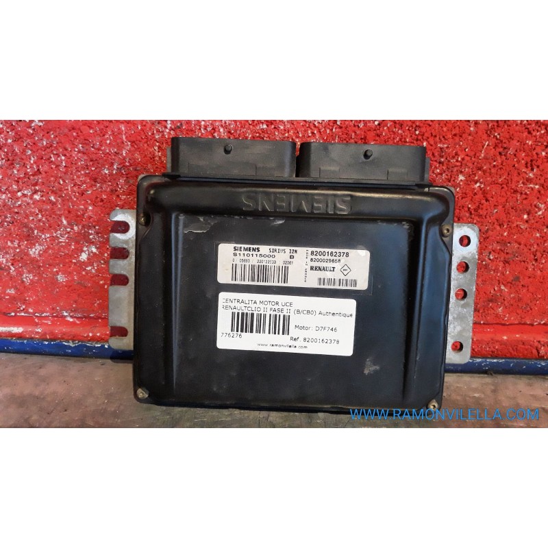 Recambio de centralita motor uce para renault clio ii fase ii (b/cb0) authentique | 06.01 - 12.08 authentique | 06.01 - 12.08 re