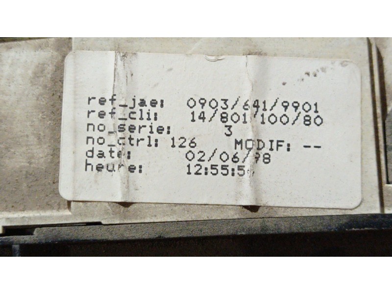 Recambio de cuadro instrumentos para peugeot expert kasten komfort 1.9 diesel | 0.95 - ... 1.9 diesel | 0.95 - ... referencia OE