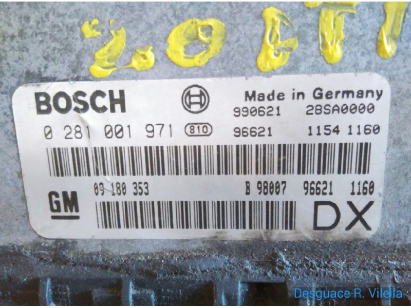 Recambio de centralita motor uce para opel astra g berlina club | 02.98 - 12.03 club | 02.98 - 12.03 referencia OEM IAM 02810019