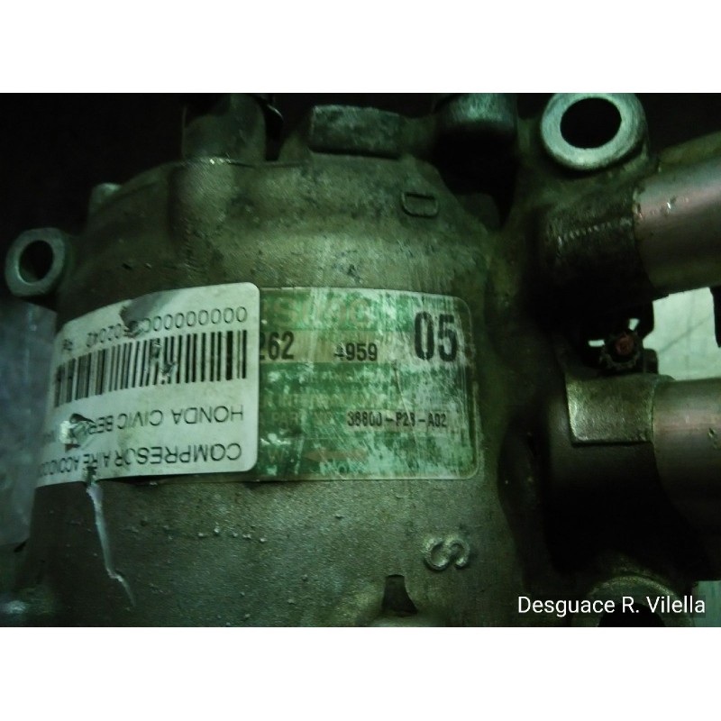 Recambio de compresor aire acondicionado para honda civic berlina .5 (ma/mb) 1.5 vtec-e (ma9) | 03.97 - ... 1.5 vtec-e (ma9) | 0