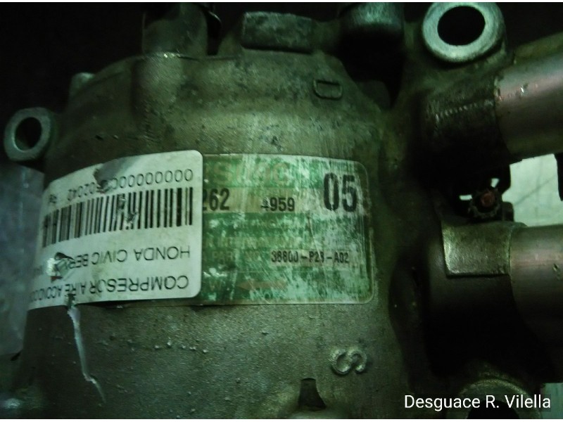 Recambio de compresor aire acondicionado para honda civic berlina .5 (ma/mb) 1.5 vtec-e (ma9) | 03.97 - ... 1.5 vtec-e (ma9) | 0