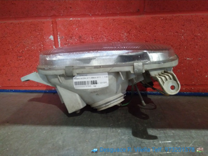 Recambio de faro derecho para nissan micra (k11) básico (k11) | 0.92 - ... básico (k11) | 0.92 - ... referencia OEM IAM   