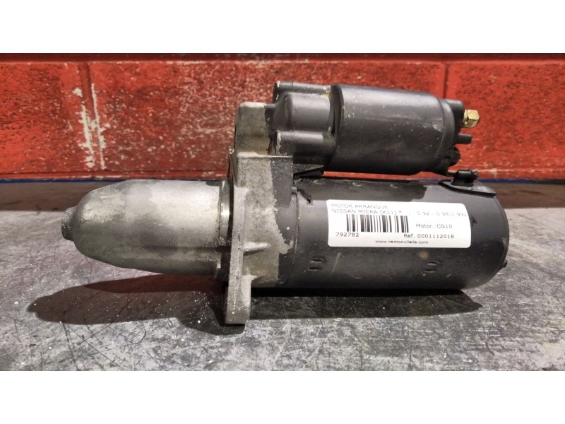Recambio de motor arranque para nissan micra (k11)  | 0.92 - 0.98  | 0.92 - 0.98 referencia OEM IAM 0001112018  
