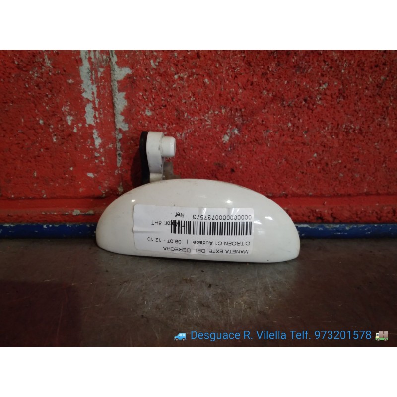 Recambio de maneta exte. delantero derecha para citroen c1 audace | 09.07 - 12.10 audace | 09.07 - 12.10 referencia OEM IAM   