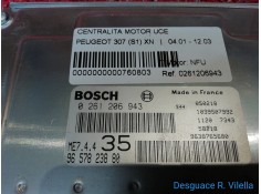 Recambio de centralita motor uce para peugeot 307 (s1) xn | 04.01 - 12.03 xn | 04.01 - 12.03 referencia OEM IAM 0261206943 96578 2