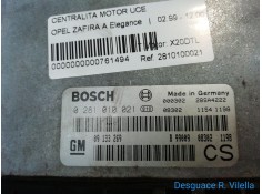 Recambio de centralita motor uce para opel zafira a elegance | 02.99 - 12.00 elegance | 02.99 - 12.00 referencia OEM IAM 2810100 2