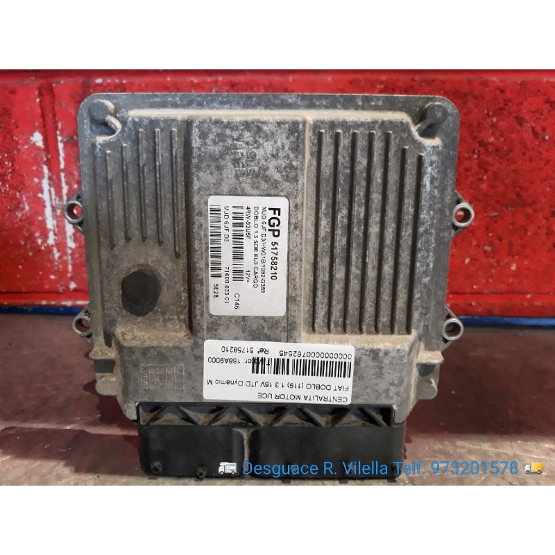 Recambio de centralita motor uce para fiat doblo (119) 1.3 16v jtd dynamic multijet | 05.04 - 12.05 1.3 16v jtd dynamic multijet