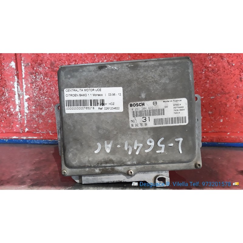 Recambio de centralita motor uce para citroen saxo 1.1 monaco | 03.96 - 12.99 1.1 monaco | 03.96 - 12.99 referencia OEM IAM 0261