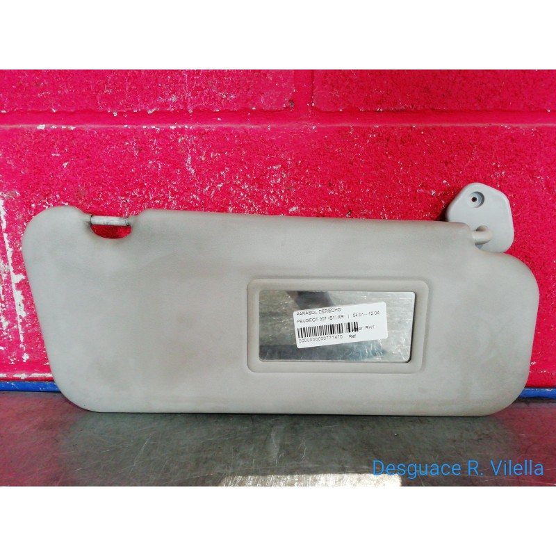 Recambio de parasol derecho para peugeot 307 (s1) xr | 04.01 - 12.04 xr | 04.01 - 12.04 referencia OEM IAM   