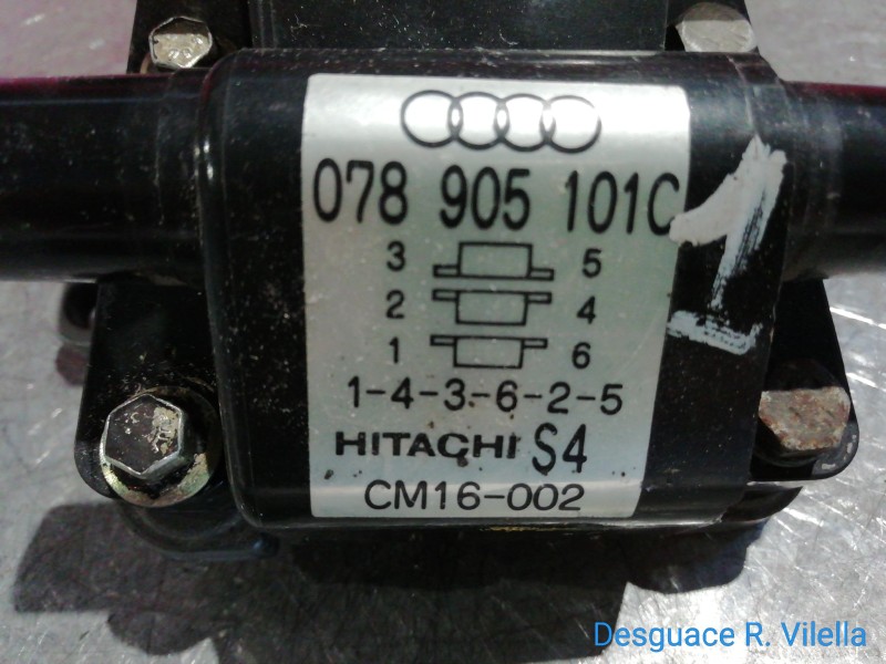 Recambio de bobina encendido para audi a4 berlina (b5) 2.4 | 08.97 - 12.99 2.4 | 08.97 - 12.99 referencia OEM IAM 078905101C  