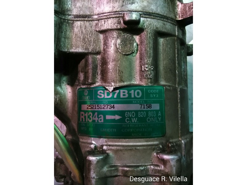 Recambio de compresor aire acondicio. para seat arosa (6h1) 1.4 | 0.97 - 0.01 1.4 | 0.97 - 0.01 referencia OEM IAM 7158 6NO82080