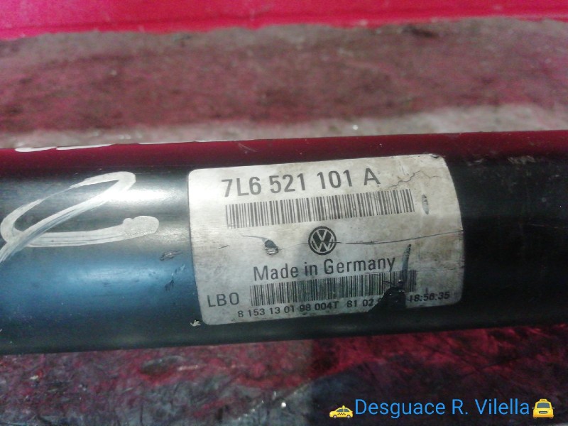Recambio de transmision central para volkswagen touareg (7la) tdi v10 | 11.02 - 12.06 referencia OEM IAM 7L6521101A   Recambio de transmision central para volkswagen touareg (7la) tdi v10 | 11.02 - 12.06 referencia OEM IAM 7L6521101A