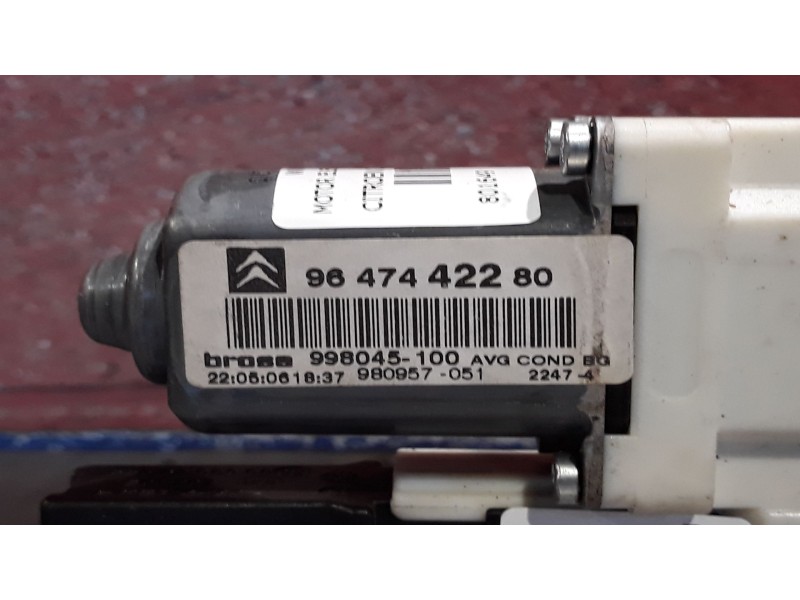 Recambio de motor elevalunas delantero izquierdo para citroen c4 coupe 1.6 16v hdi fap referencia OEM IAM 9647442280 998045100 