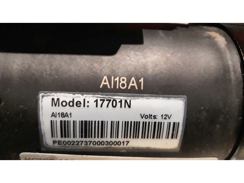 Recambio de motor arranque para fiat scudo (222)  | 0.95 - ...  | 0.95 - ... referencia OEM IAM AL18A1 17701N  Recambio de motor arranque para fiat scudo (222)  | 0.95 - ...  | 0.95 - ... referencia OEM IAM AL18A1 17701N