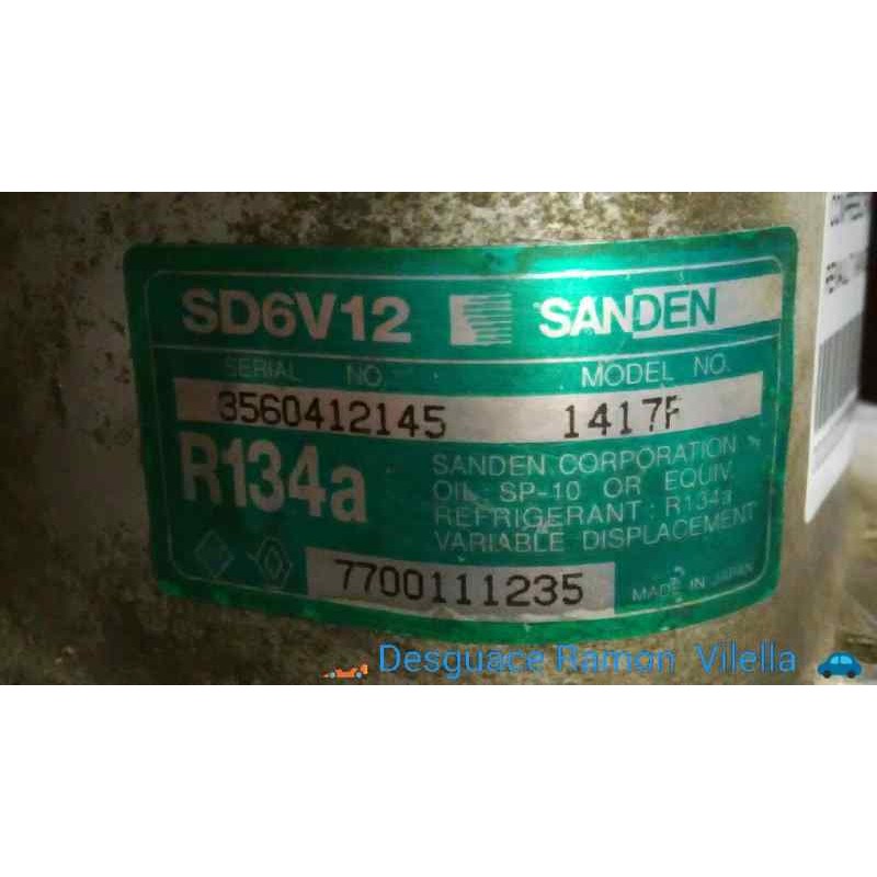 Recambio de compresor aire acondicio. para renault clio iii pack authentique | 09.05 - 12.06 pack authentique | 09.05 - 12.06 re