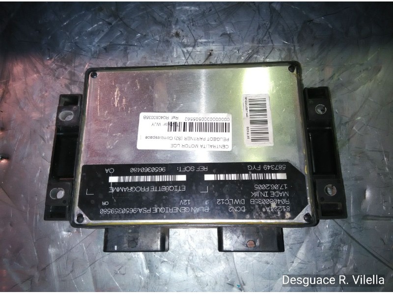 Recambio de centralita motor uce para peugeot partner (s2) combiespace | 11.02 - 12.08 combiespace | 11.02 - 12.08 referencia OE