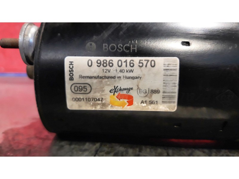 Recambio de motor arranque para renault megane alize 1.9d referencia OEM IAM 0986016570 0001107047  Recambio de motor arranque para renault megane alize 1.9d referencia OEM IAM 0986016570 0001107047
