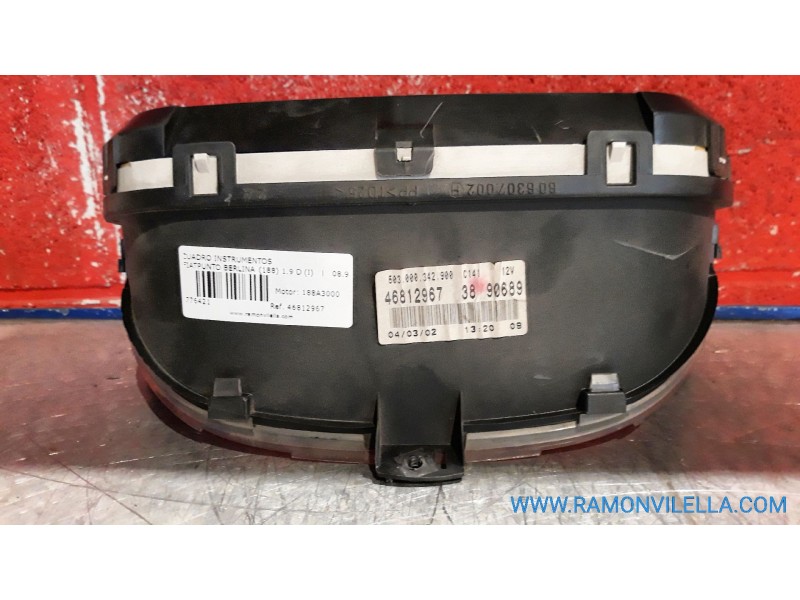 Recambio de cuadro instrumentos para fiat punto berlina (188) 1.9 d (i) | 08.99 - 12.02 1.9 d (i) | 08.99 - 12.02 referencia OEM