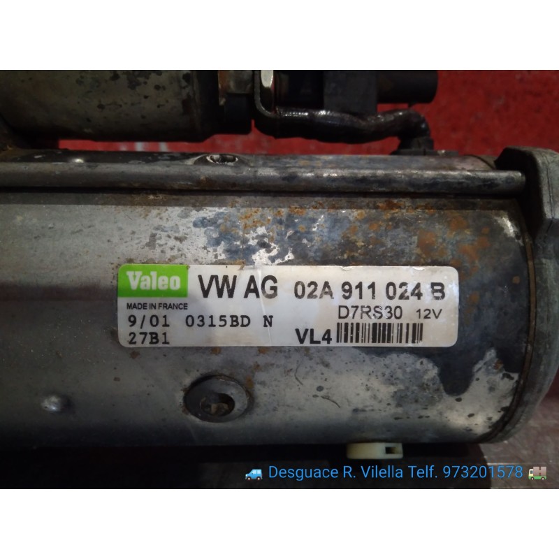 Recambio de motor arranque para seat ibiza (6l1) signo | 0.02 - ... signo | 0.02 - ... referencia OEM IAM D7RS30 02A911024B 
