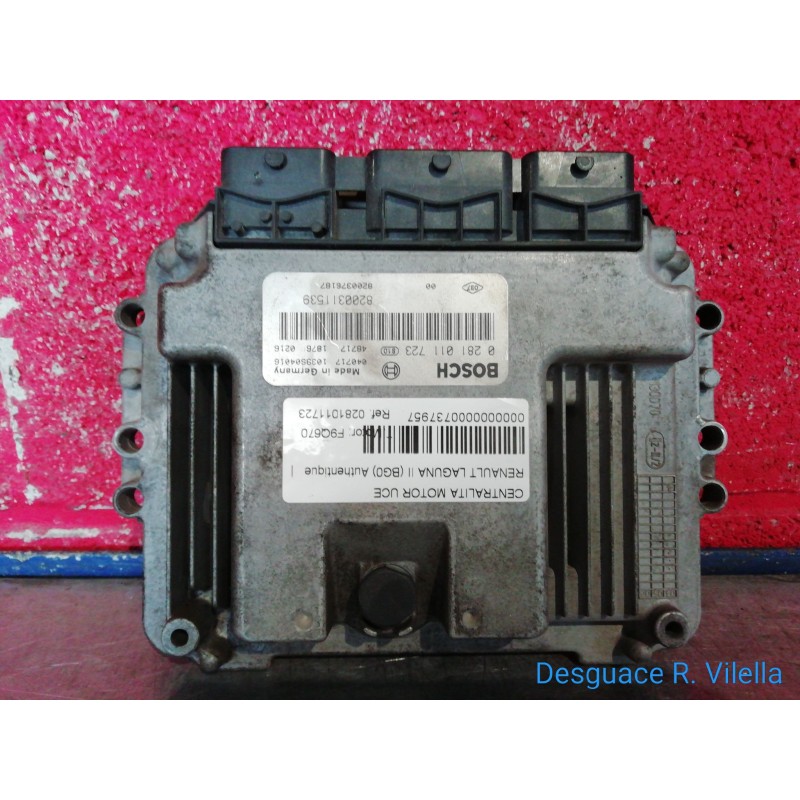 Recambio de centralita motor uce para renault laguna ii (bg0) authentique | 0.01 - ... authentique | 0.01 - ... referencia OEM I